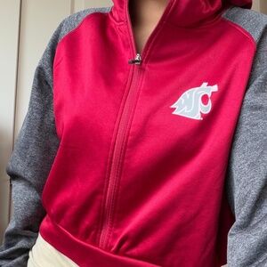 Washington State Crop Sweatshirt Hoodie Vintage XLarge